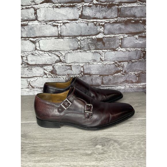 Magnanni Dark Cordovan Monk Strap Classic Dress Shoes Men Sz 8.5M US/42EU Spain - Picture 16 of 16